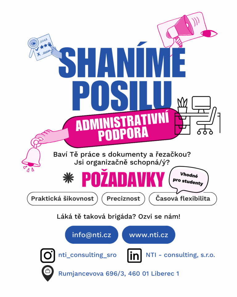 Hledáme posilu do týmu.