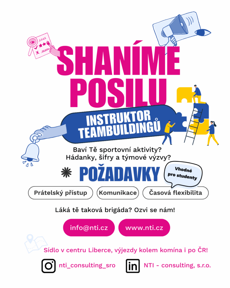 Hledáme posilu do týmu.