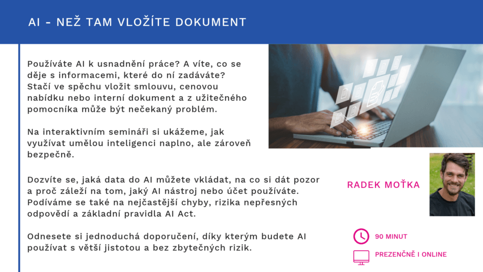 Motivační nakopáváky - AI, než tam vložíte dokument